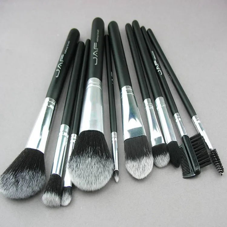 Jaf Fashionable 10 pièces Cosmetic Makeup Brush Set Professional Soft Taklon Fibre Make Up Brushes Tool Kit J10NNS