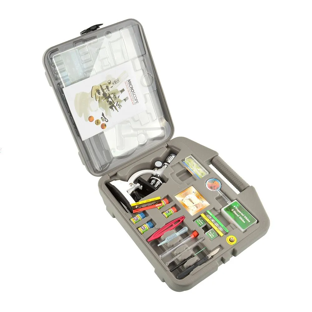 DHgate.com:Durable Metal 300-1200X Beginner Zoom Microscope Kit for ...
