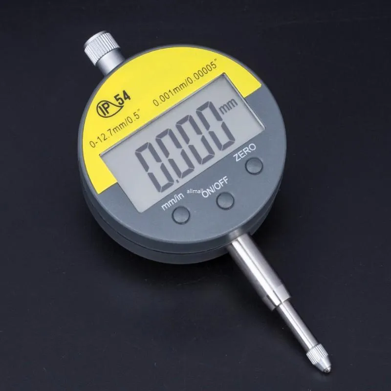 Freeshipping IP54 Micrometro digitale resistente all'olio 0,001 mm Micrometro elettronico metrico / pollici 0-12,7 mm / 0,5 "Misuratore di precisione con quadrante