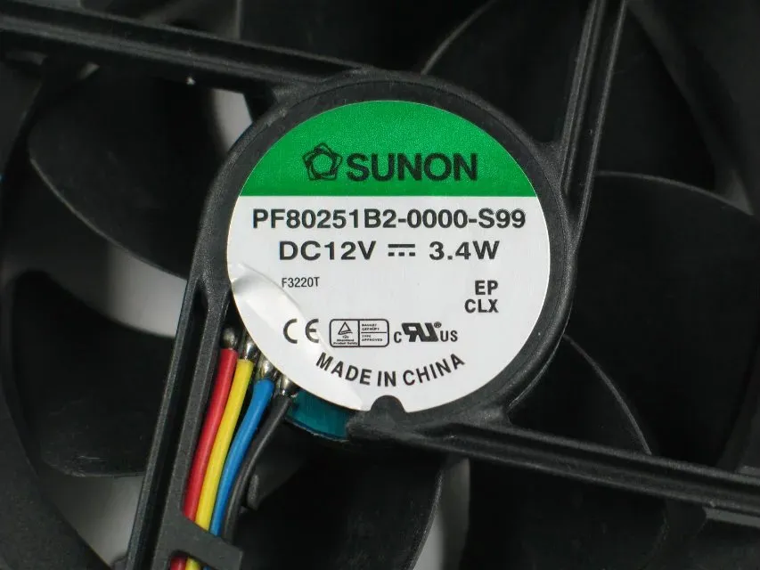 Sunon PF80251B2-0000-S99 DC 12V 3.4W 4-tråds 4-polig kontakt 80x80x25mm Server Square Fan