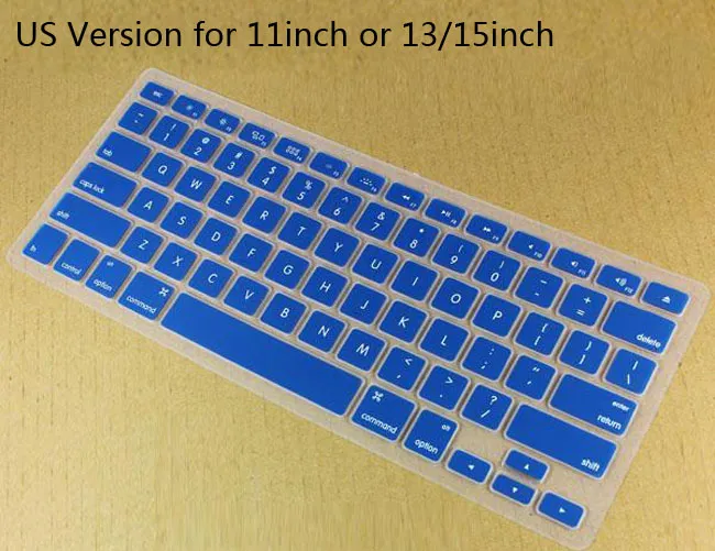 ラップトップソフトシリコーンカラフルなキーボードケースプロテクターカバーカバーマックブックの皮膚網膜11 12 13 15防水防塵小売ボックスOEM