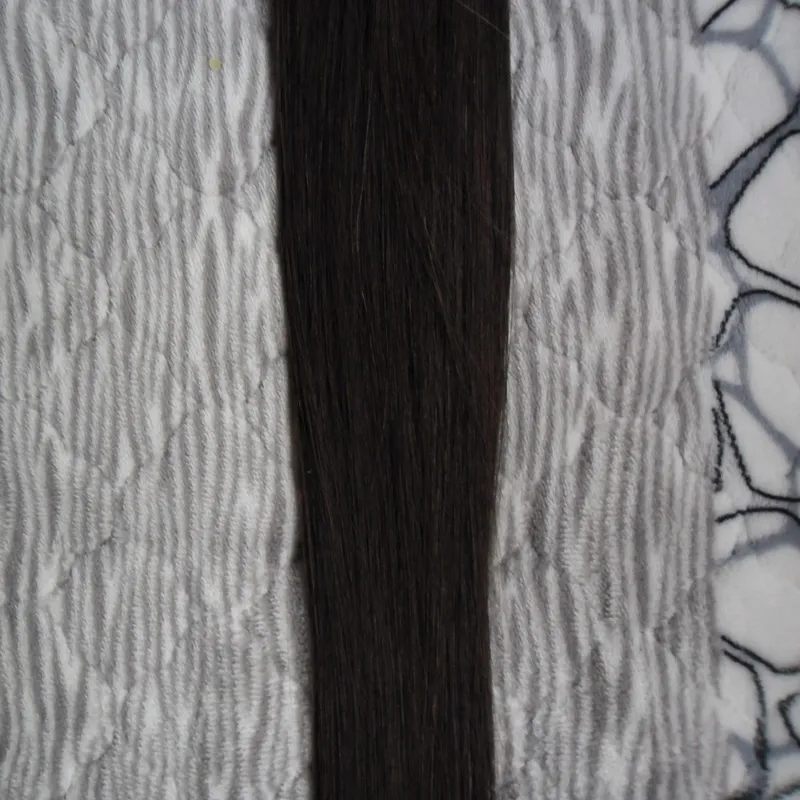 マイクロヘアエクステンションブラジルのストレートヘアマイクロビーズの伸び100g最も暗い茶色のマイクロリンク人間の髪の延長100S