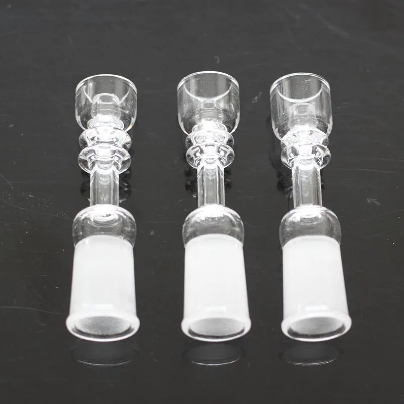 Domeless Quartz Banger Nail 14 mm 18 mm Hembra Macho Conjunto Cuarzo Domeless Banger Nails Bowl para Rips y Dabs Cera Plataformas petroleras Bongs de vidrio