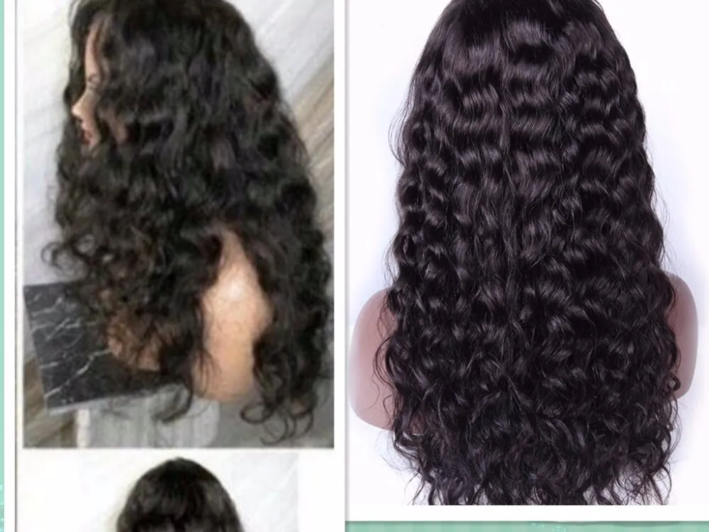 360 Lace Frontal Human Hair Wigs 150% Density hd Front Wig 12-24" Full natural Hairs For Black Women