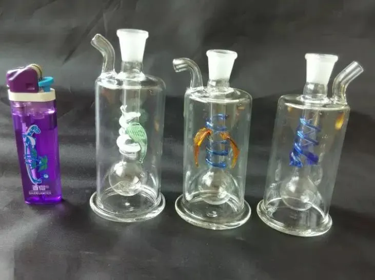 Tubos de vidrio Tubo de vidrio Vidrioros Quemadores Tubos Cachimbas Bongs de vidrio, Mini cachimba de vidrio de 2,5 de diámetro, una variedad de estilos, entrega aleatoria de colores