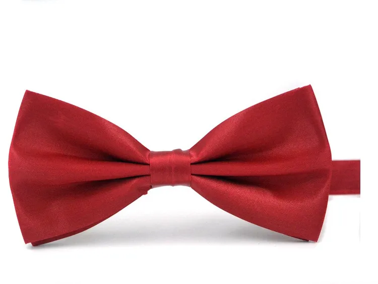 Men's Lady Pure Color Cotton Wire Polyester Bowknot Collage Party Wedding Bowknot wholesale BD04