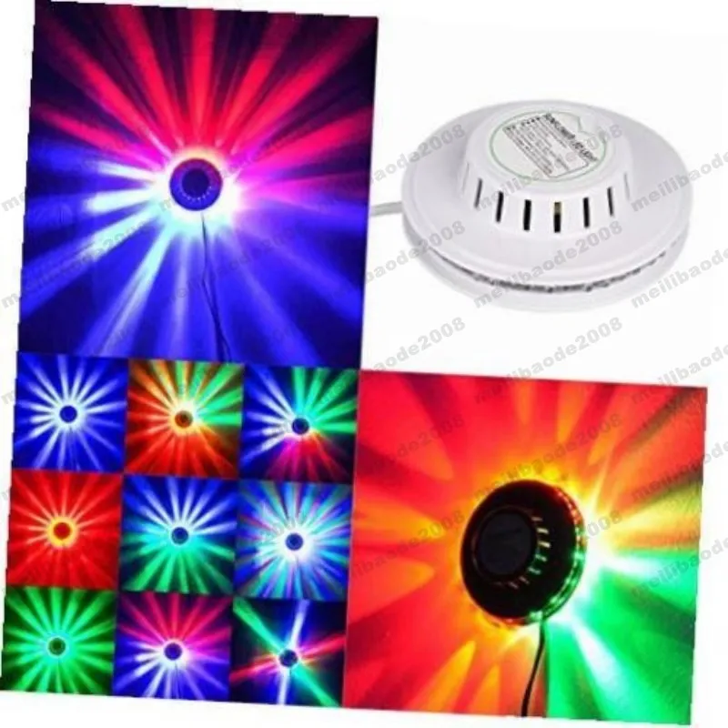 2017 NEW black white Sunflower LED Light Magic 48 LEDs auto Voice Activated LED RGB Stage Light for Disco Stage home party MYY