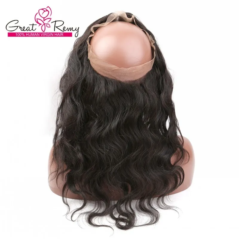 Greatremy Brazilian Body Wave 3 Bundles 및 360Lace 정면 풀 헤드 브라질 버진 헤어와 360 레이스 프론트