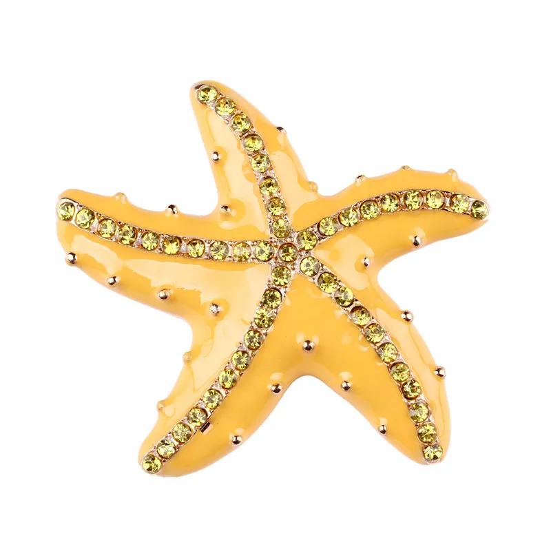 Gran oferta, broche de estrella de mar grande Vintage de Metal, joyería Vintage, broche de ramo de perlas simulado, alfileres de seguridad para hombres y mujeres, joyería chapada en plata