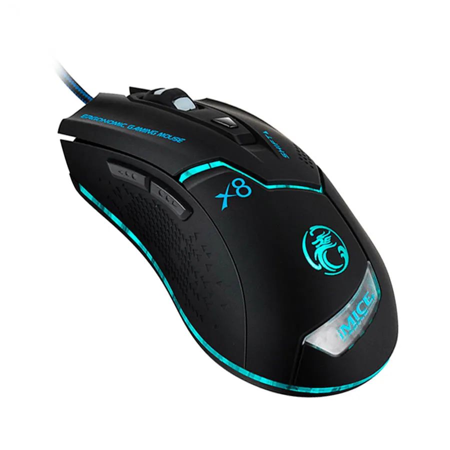 Original iMice X8 Wired Gaming Professional Mouse 3200dpi USB Optical Mouse 6 Buttons Computer Gamer Mouse For PC Laptop
