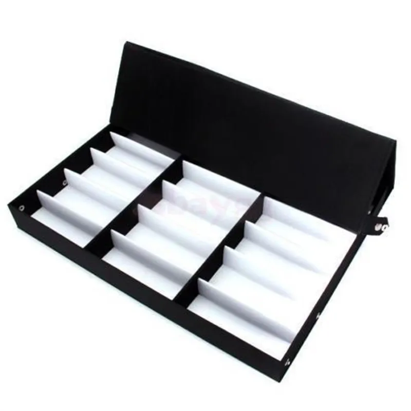 18 Grids Glasses Storage Display Case Box Eyeglass Sunglasses Optical Display Organizer Frames Tray283x