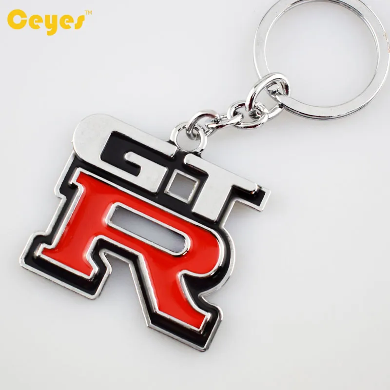 Metal Car Keyring Key Chain Badge Emblem för GTR Nissan R35 R35 1400 Modifierade bilar Key Holder Auto Accessories Car Styling7091737