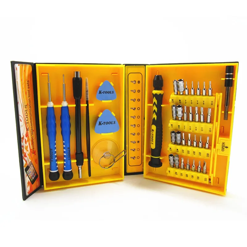 Universal 38 in 1 Precision Multipurpose Screwdriver Set Repair Opening Tool Kit Fix With Box Case For iPhone Laptop Smartphone Watch