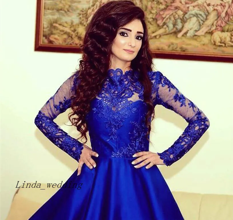 knee length dresses for ladies Sherri Hill Long Sleeve Lace Fitted Homecoming Dress 56647 main image 1
