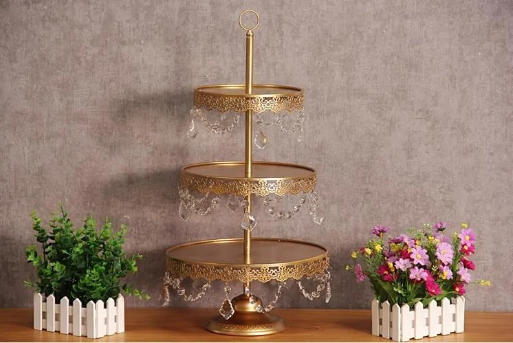 bruiloft decoratie gouden bruiloft dessert dienblad cake stand cupcake pan party supply / set, de taart tafel gratis verzending