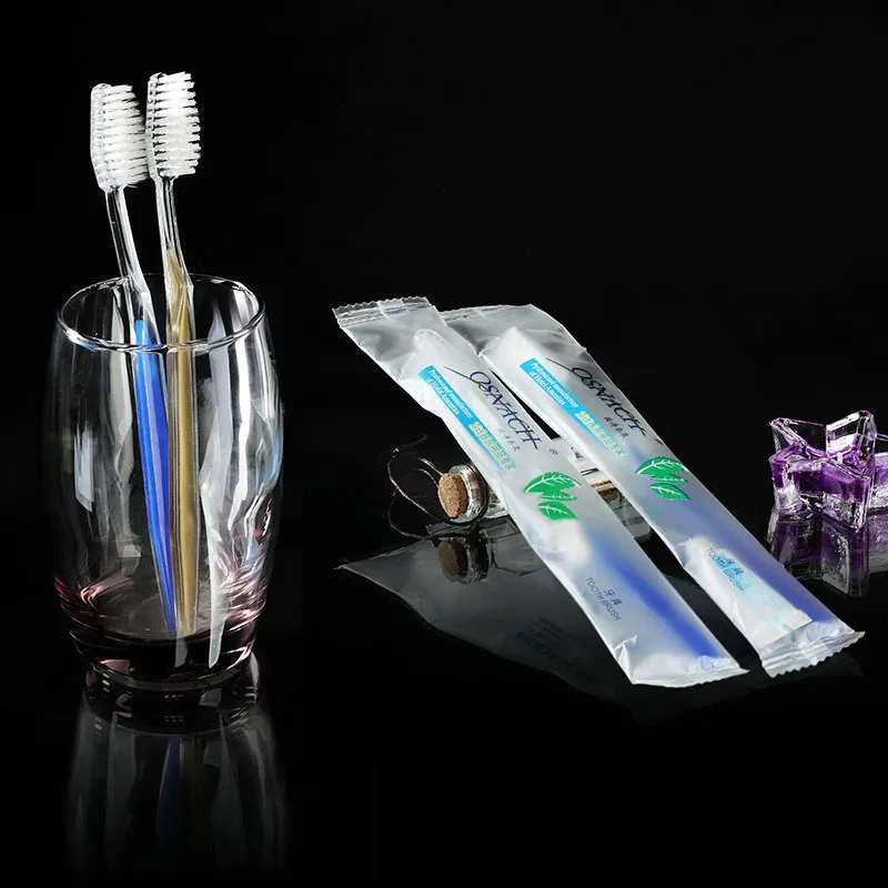 First grade Hotel Bath Supplies Disposable dental supplies disposable toothbrush toothpaste two-in-one set free shipping