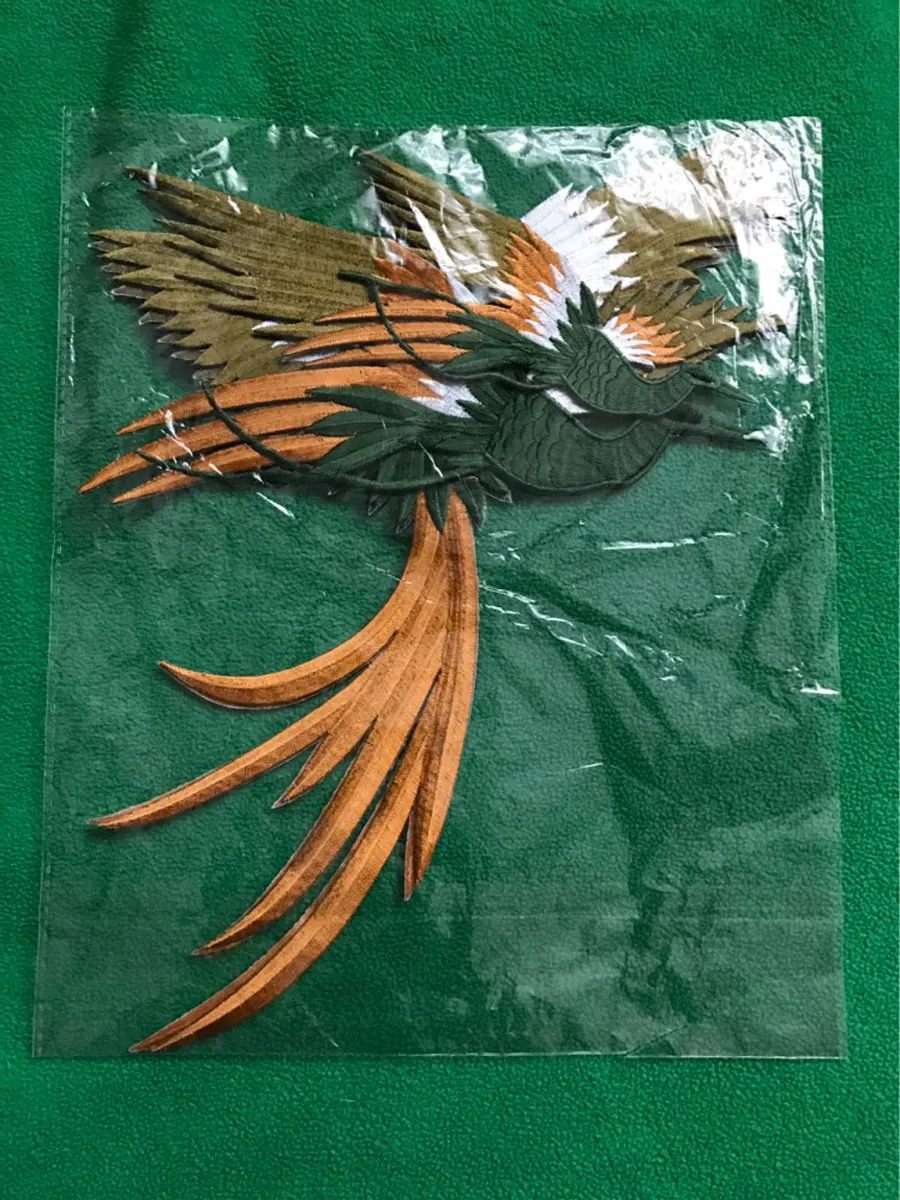 Fashionable Phoenix Sew on Patches for clothing applique embroidery Accessories Suppliers Crafts Sticker 