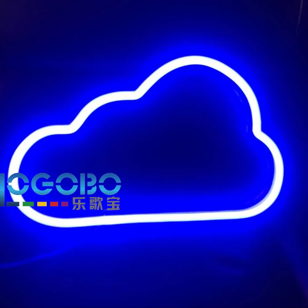 Große billige 18x11inch LED LED Custom Couleur Neon Lamp Cloud Zeichen Projekt Neon Flex Art Design Family Bar Cache Party Tube Neon Deco Fluore257s