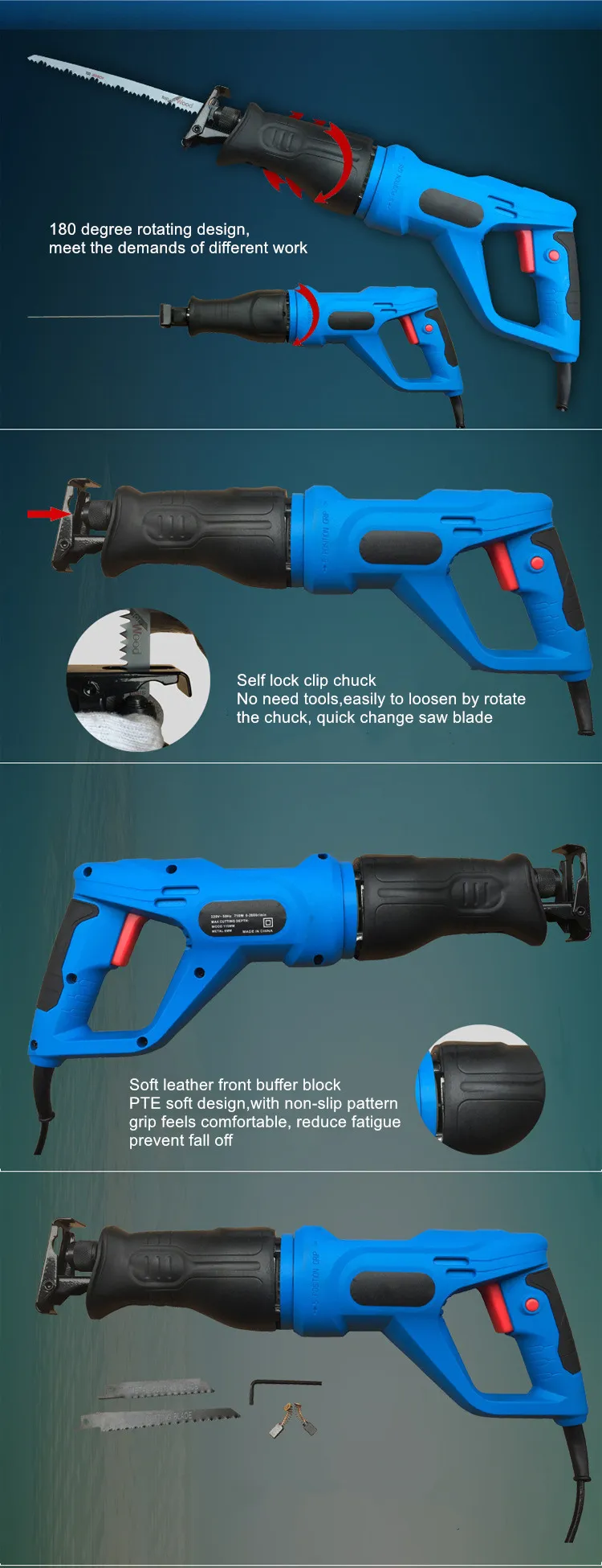 Scie Sabre Sans Fil Avec Batterie ENVENTOR Scie Sabre Sans Fil 20V Brushless Scie Sabre Vitesse Variable Scie A Os Boucher Electrique