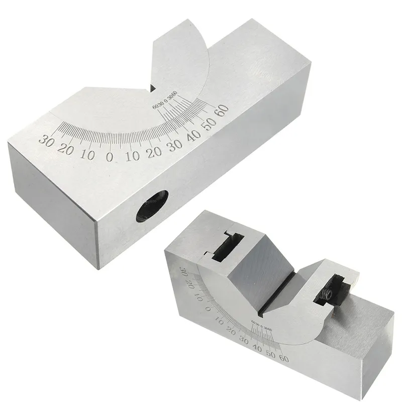 High Quality Toolmaker Precision Gauge Micro Adjustable Angle V Block Milling Setup 0 to 60 Degree