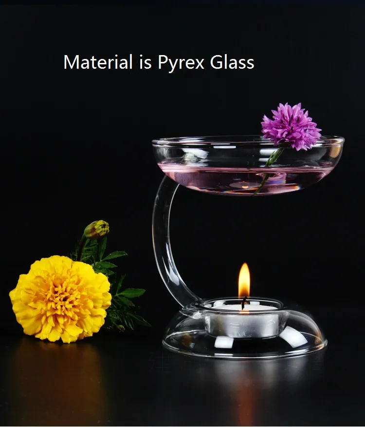 Świeczki Posiadacze Aromaterapia Dyfuzor do Aromaterapii Pyrex Glass Wedding Party Decoration Home Decor Wedding Prezenty dla gości