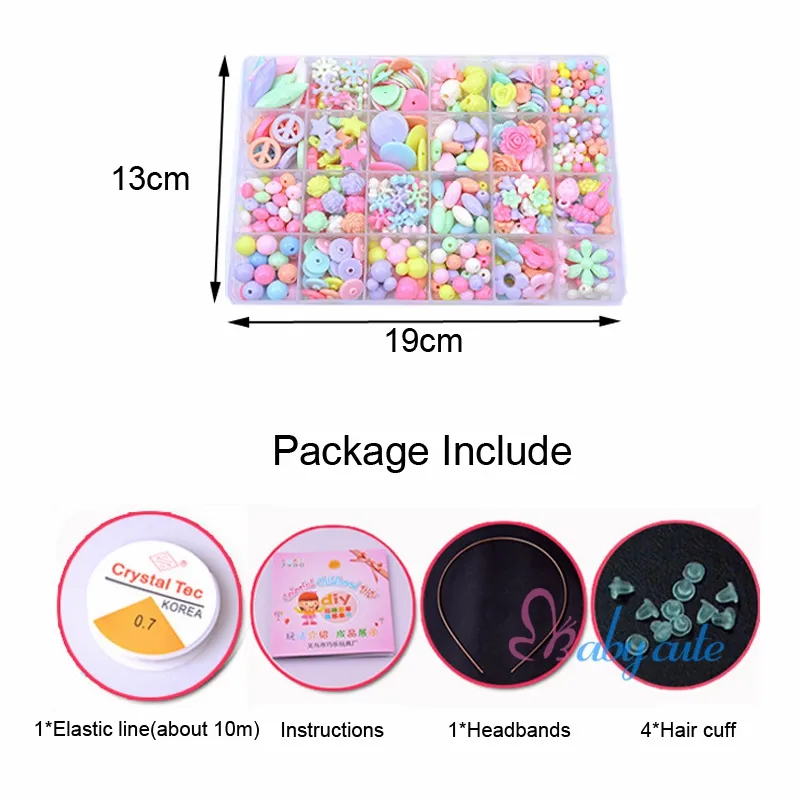 Granos de la muchacha diy juguetes para niños cuerdas de perlas maquillaje juguetes rompecabezas collar pulsera Granos de la muchacha diy juguetes para niños cuerdas de perlas maquillaje juguetes rompecabezas collar pulsera