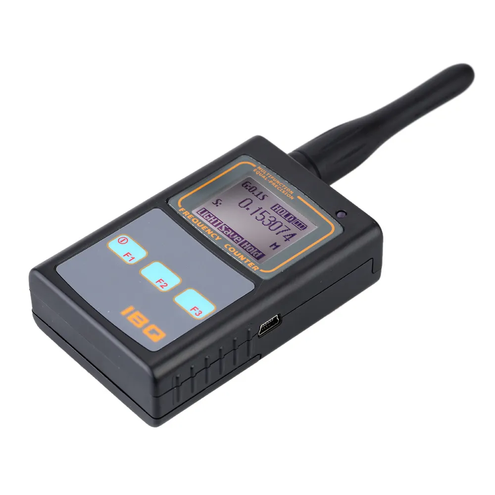 Freeshipping يده الرقمية تردد عداد LCD مع هوائي UHF 50MHz-2.6GHz لراديو ثنائي الاتجاه