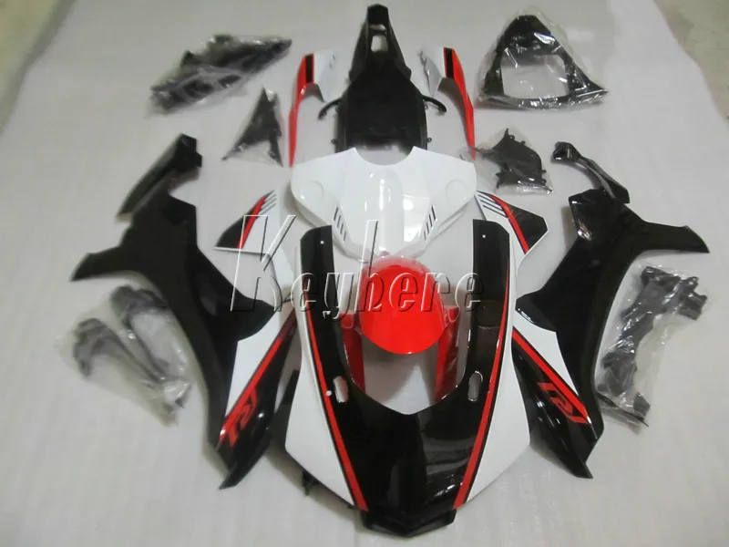 Injection molding fairings for Yamaha YZF R1 09 10 11 12 13 14 white black motorcycle fairing kit YZFR1 2009-2014 OR22