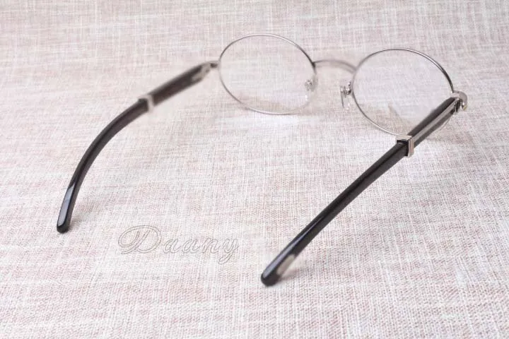 2019 new retro round glasses 7550178 black speaker eyeglasses men and women spectacle frame size: 55-22-135mm