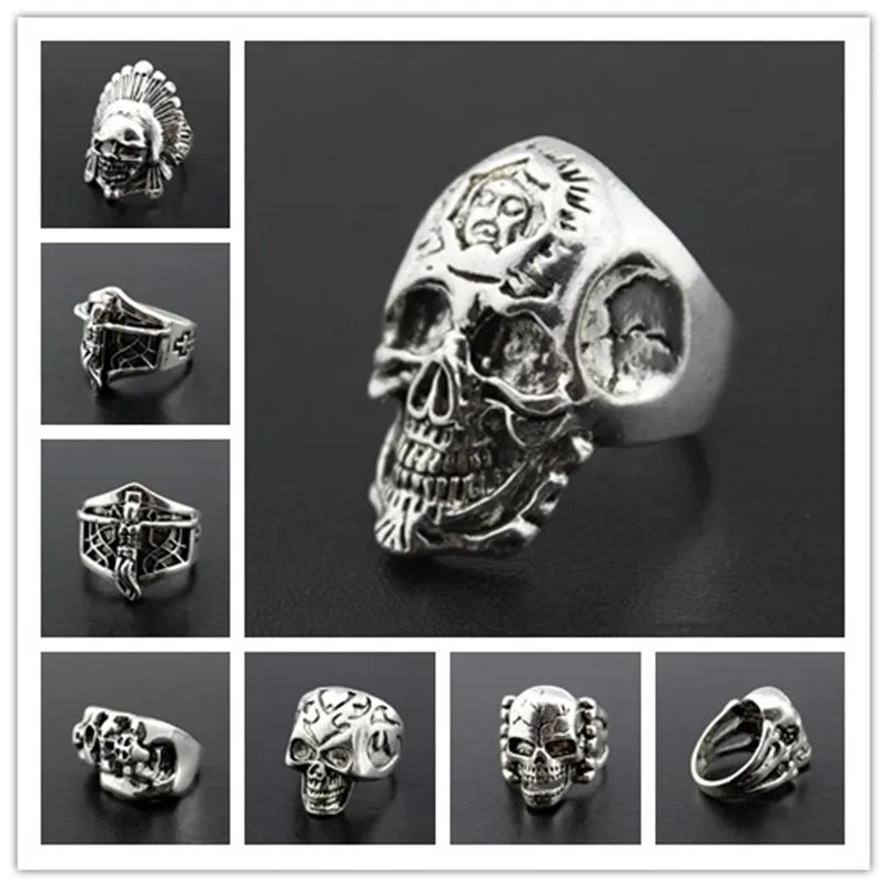 Buy THE MEN THING Vintage Viking Crow Skull Ring For Men | Luxury Solid  Pure Titanium Stainless Steel Ring Jewellery (Red Stone - Stainless Steel,  21) Online at Best Prices in India - JioMart.