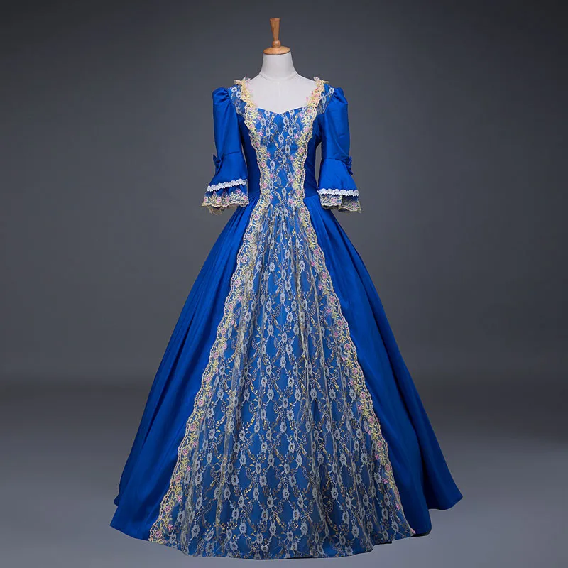 Costume femminile del partito di compleanno dell'abito di ballo di Marie Antoinette della guerra civile Marie dell'annata di modo dell'annata delle Belle