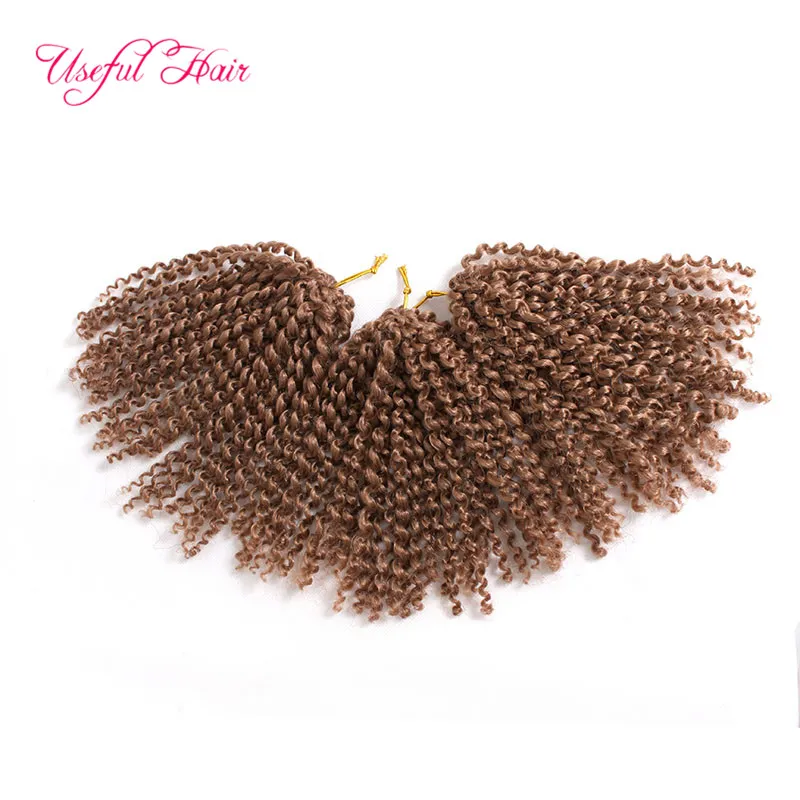 Malibob Crochet Cheveux 8inch Cricoles Croche Crochet Traids synthétiques Traids Malibob Extension de cheveux Marlybob Bogue LOT Marley Braid K6160250