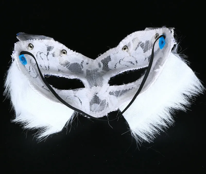 Masque de mascarade vénitien Women039s Sexy noir paillettes fantaisie chat dentelle masque pour les yeux Halloween chat dentelle masque pour les yeux HJ1203688436