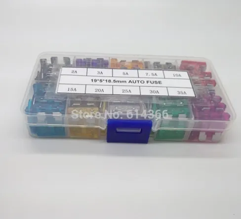 Auto Automotive Auto Boot Truck Blade Fuse Box Assortiment 2A 3A 5A 7.5A 10A 15A 20A 25A 30A 35A