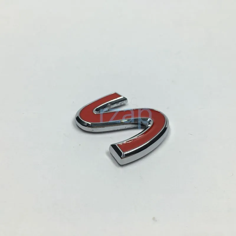 Preto vermelho metal s logotipo carro fender lado emblema adesivo para infiniti q50 q50l g37 g25 fx35 fx376969780