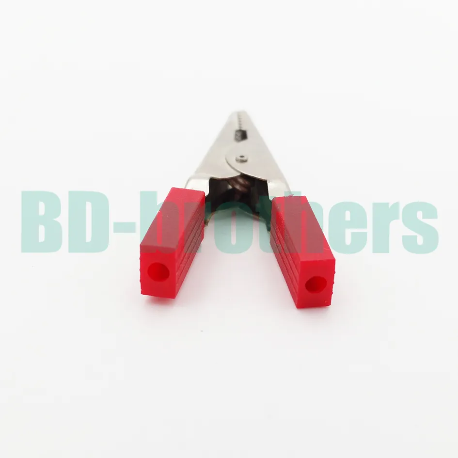 Alligator Clip Clamp Connector 45MM Insulated Test Lead Crocodile Clamps 