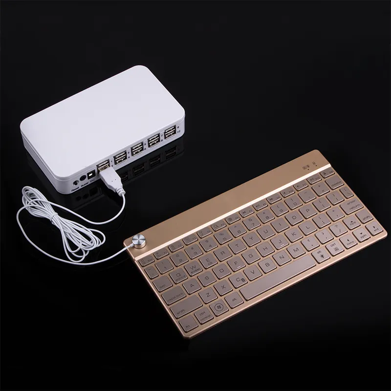 10 Ports Sicherheitssystem Laptop Secure Alarm Host PC Anti-Diebstahl-Gerät Box für Tastatur Maus Tablet Telefon usw. Elektronisches Produkt