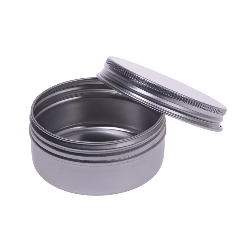 5g 10g 15g 20g 30g 40g 50g 60g 100g Makeup Aluminium Jar Tin Pot Nail Art Lip Empty Cosmetic Containers Screw Thread Cream Storage F201735