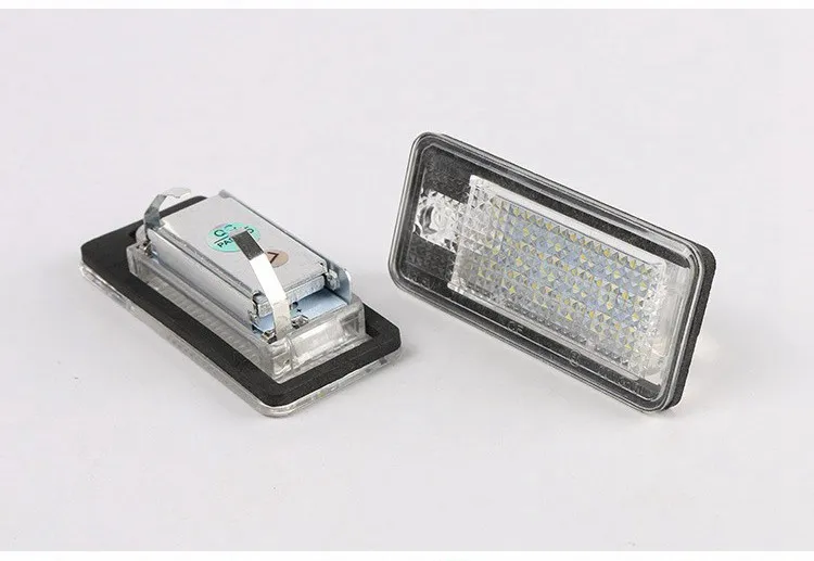 / LED-nummer Licensplattlampor ej 12V för AUDI A4 B6 8E A3 S3 A6 C6 Q7 A4 B7 A8 S8 S6 RS4 RS6