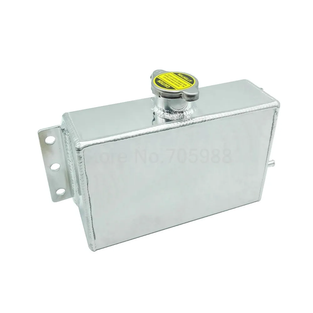 Chrome Aluminum Coolant Expansion Fill Tank Kit For Civic 240SX WRX