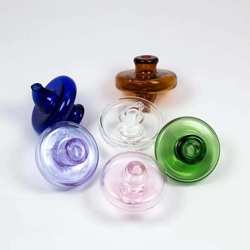 Vulkaanglas Hover Carb Cap Banger gekleurde waterpijp voor 2 mm 4 mm 3 mm dikke XL Quartz Nail Domeless Nails Dabber Bong