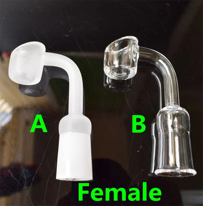 Female Male 10/14/18 mm Quartz Nail 4mm Thick 100% Pure Quartz Banger Nail Domeless Nail For Glass Bong ,Free Ship