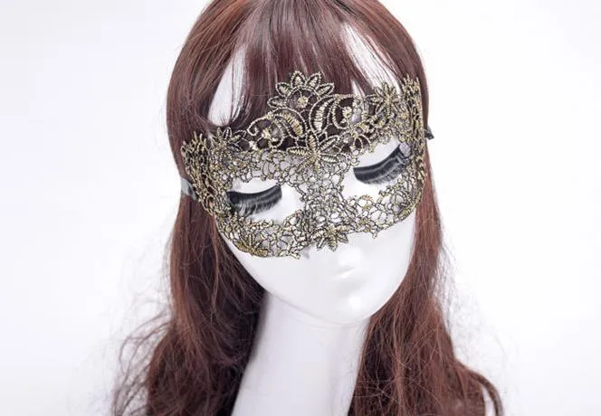 Nieuwe mode vrouwen sexy kant masker vintage bruiloft Kerstmis carnaval kostuum partij bal maskers club showgirl eyemask6080978