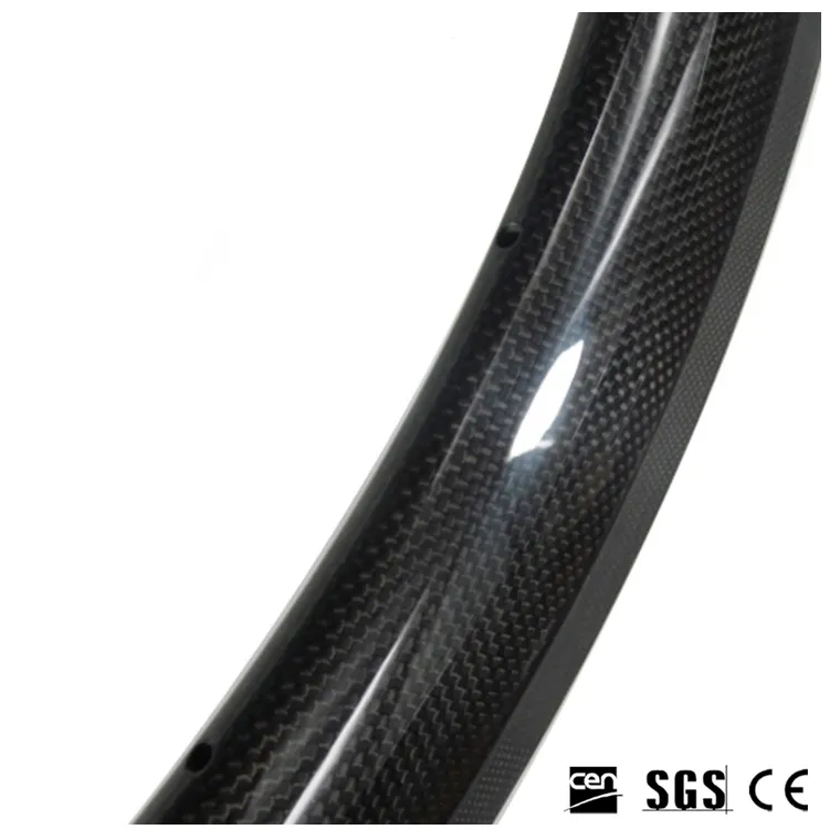 700C 50mm Głębokość 23mm Szerokość Pełny Carbon Road Bike Rigi Clincher UD Matowe Koła rowerowe Carbon Rim 445g-475g na sztukę