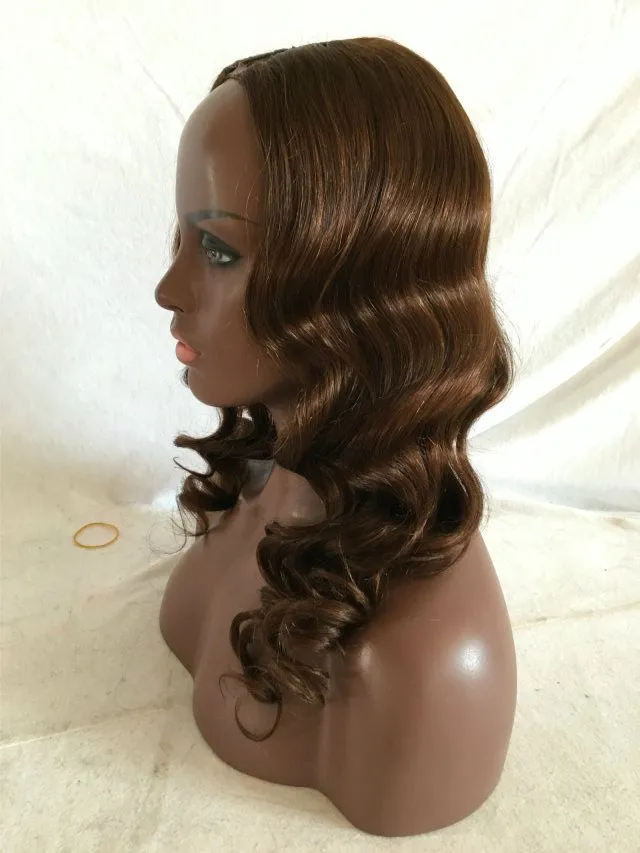 Human Hair U Part Wig Body Wave Unprocessed Indian Virgin Hair For Black Women