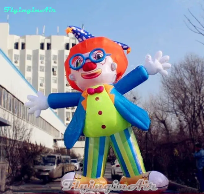 4m Inflatable Magical Puppet Advertising Shown Inflatable Clown with Glasses