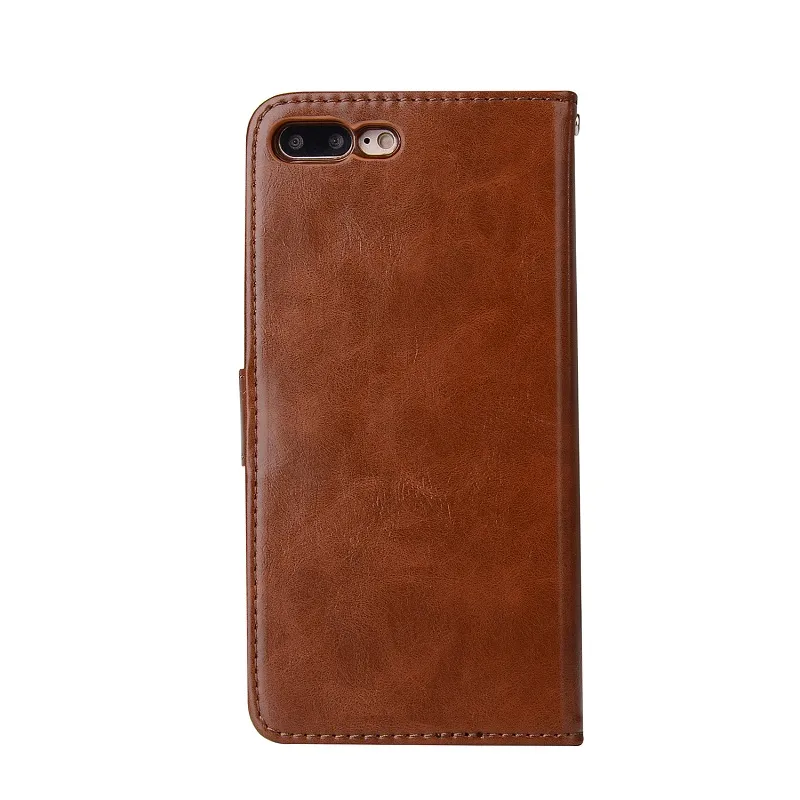 iPhone X 7 8 Plus Custodia a portafoglio di lusso Custodie telefono multifunzionali in pelle PU 2in1 con copertina in TPU morbida rimovibile magnetica staccabile