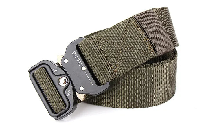 The New ENNIU 38CM Quick Release Buckle Belt Quick Dry Outdoor Safety Belt Training Pure Nylon Duty Tactical Belt1527279