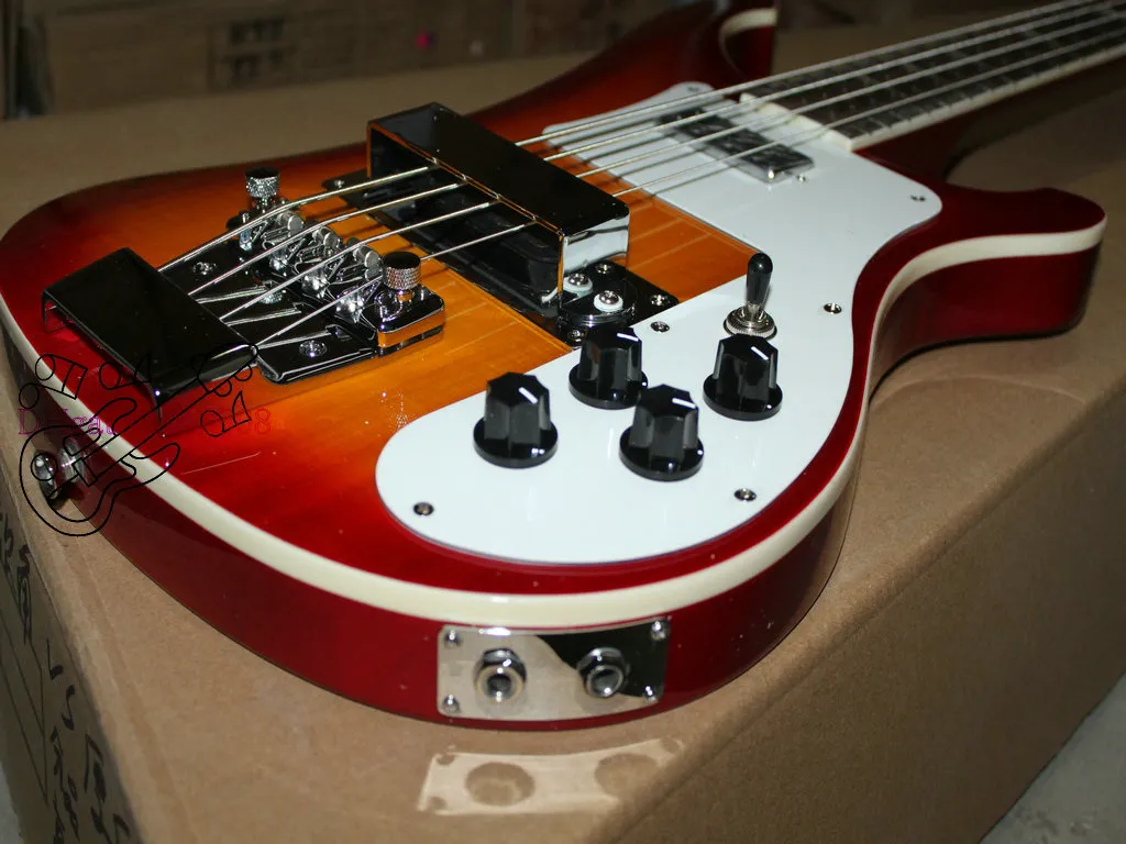 고품질 커스텀 4 현베이스 기타 4003 Electric Bass IN Cherry Burst 무료 배송