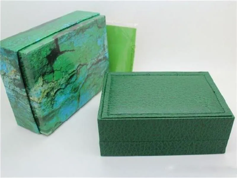 2019 New Green Watch green Box Papers Purse Presentboxar för roll watch box gratis frakt